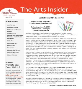 June 2014 Arts Insider 1